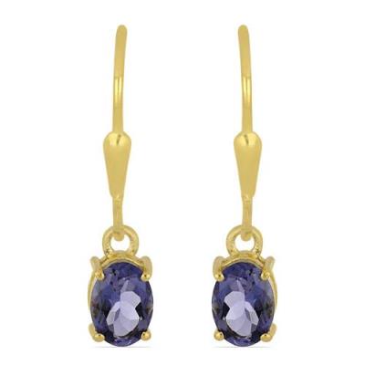 BUY 925 SILVER GOLD PLATED NATURAL GARNET GEMSTONE EARRINGS